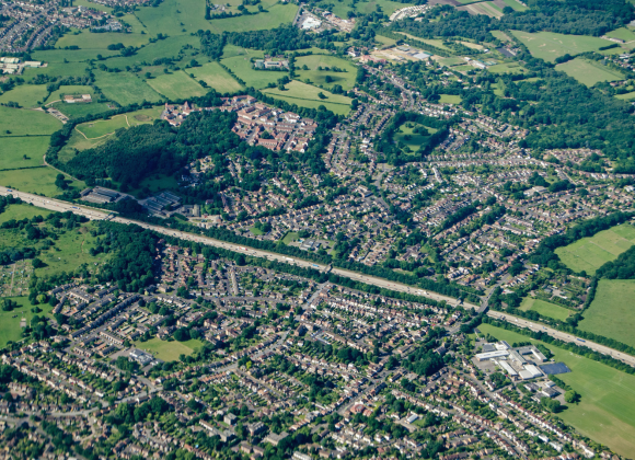 Addlestone, Surrey - Aerial View